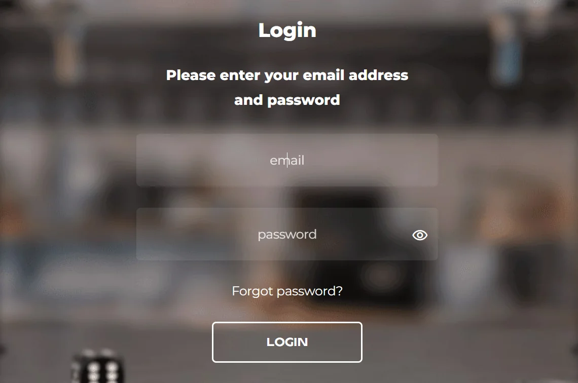 Pub Casino login page